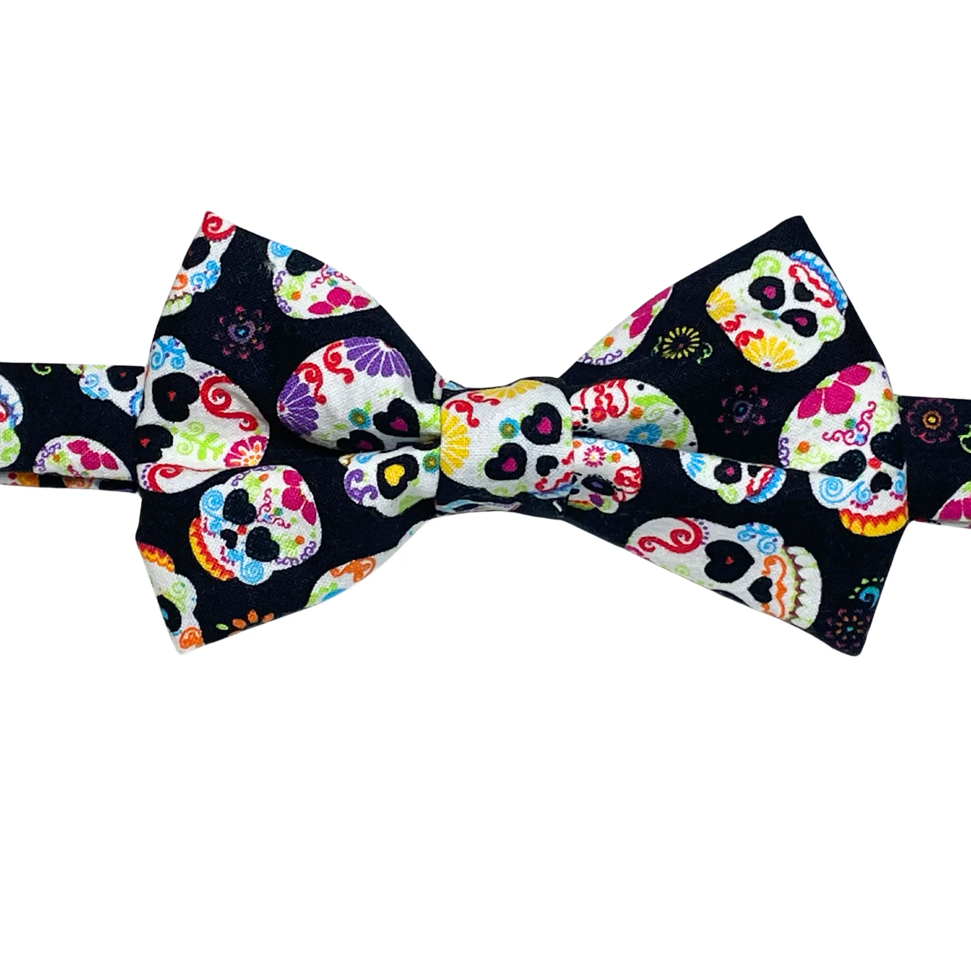 Black Skulls Bow Tie