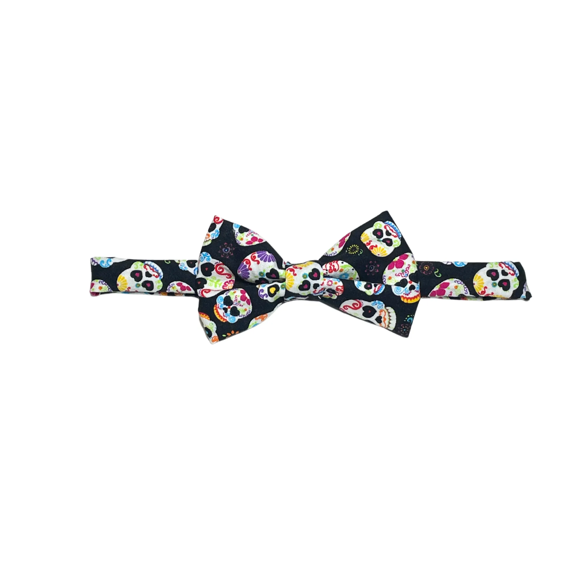 Black Skulls Bow Tie