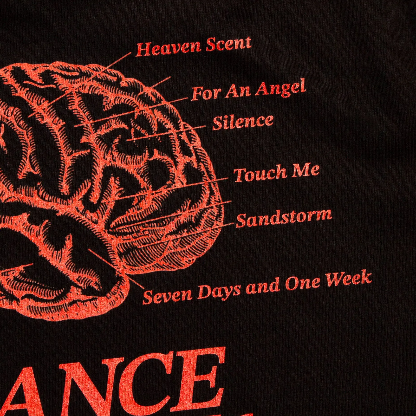 Trance Trax PT1 Front Print - Tshirt - Black