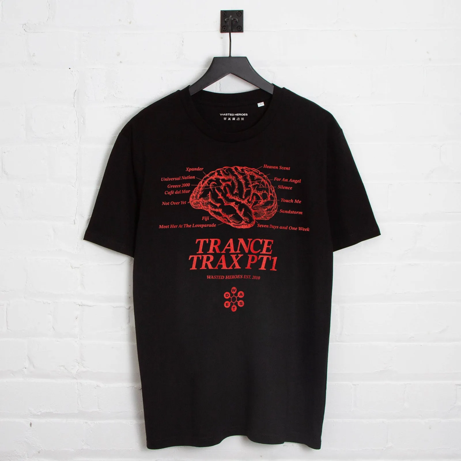 Trance Trax PT1 Front Print - Tshirt - Black